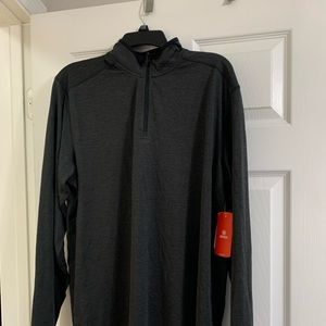 Academy Sports 1/4 Grey Zip Shirt & Black Sweatpants BRAND NEW